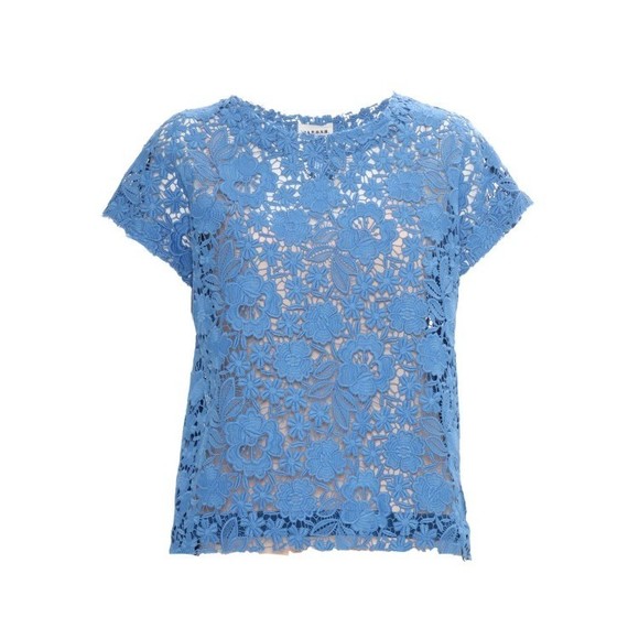 P.A.R.O.S.H. Floral Lace Top With Scalloped Edges - NWT - Picture 1 of 2